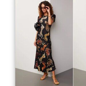 Silk Laundry Jaguar Dress
